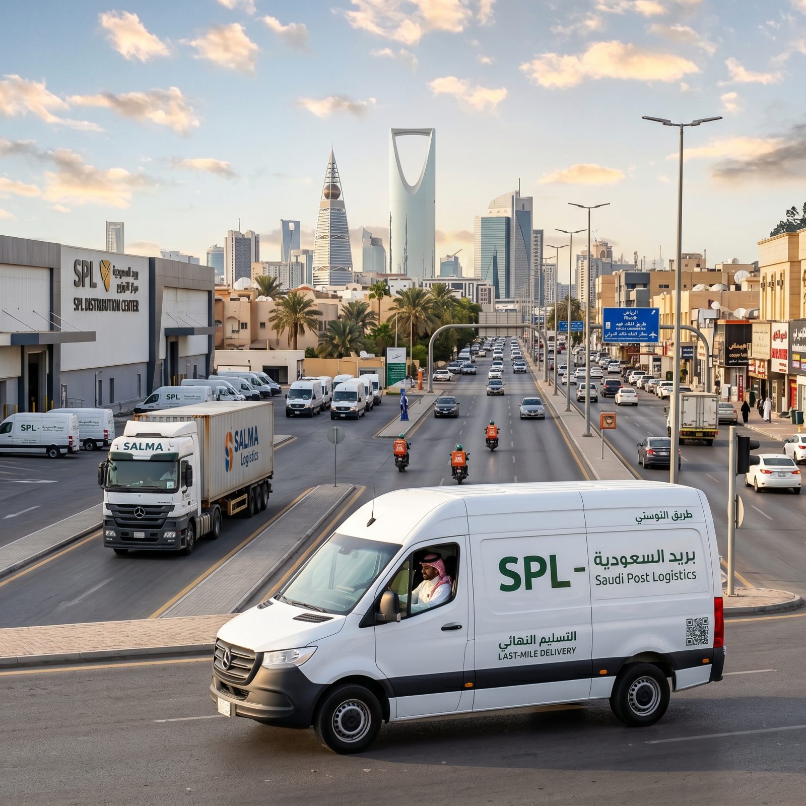اللوجستيات والتوصيل للميل الأخير في السعودية