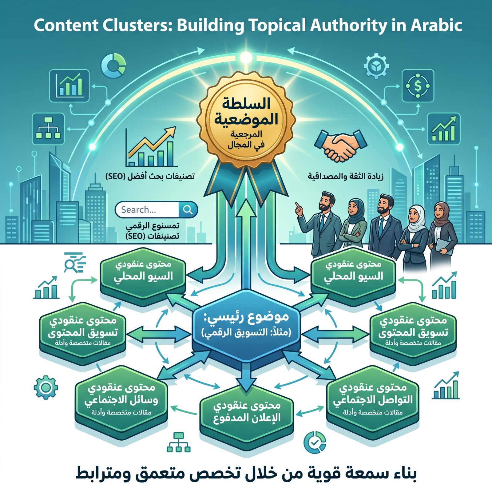 Content Clusters: Building Topical Authority in Arabic