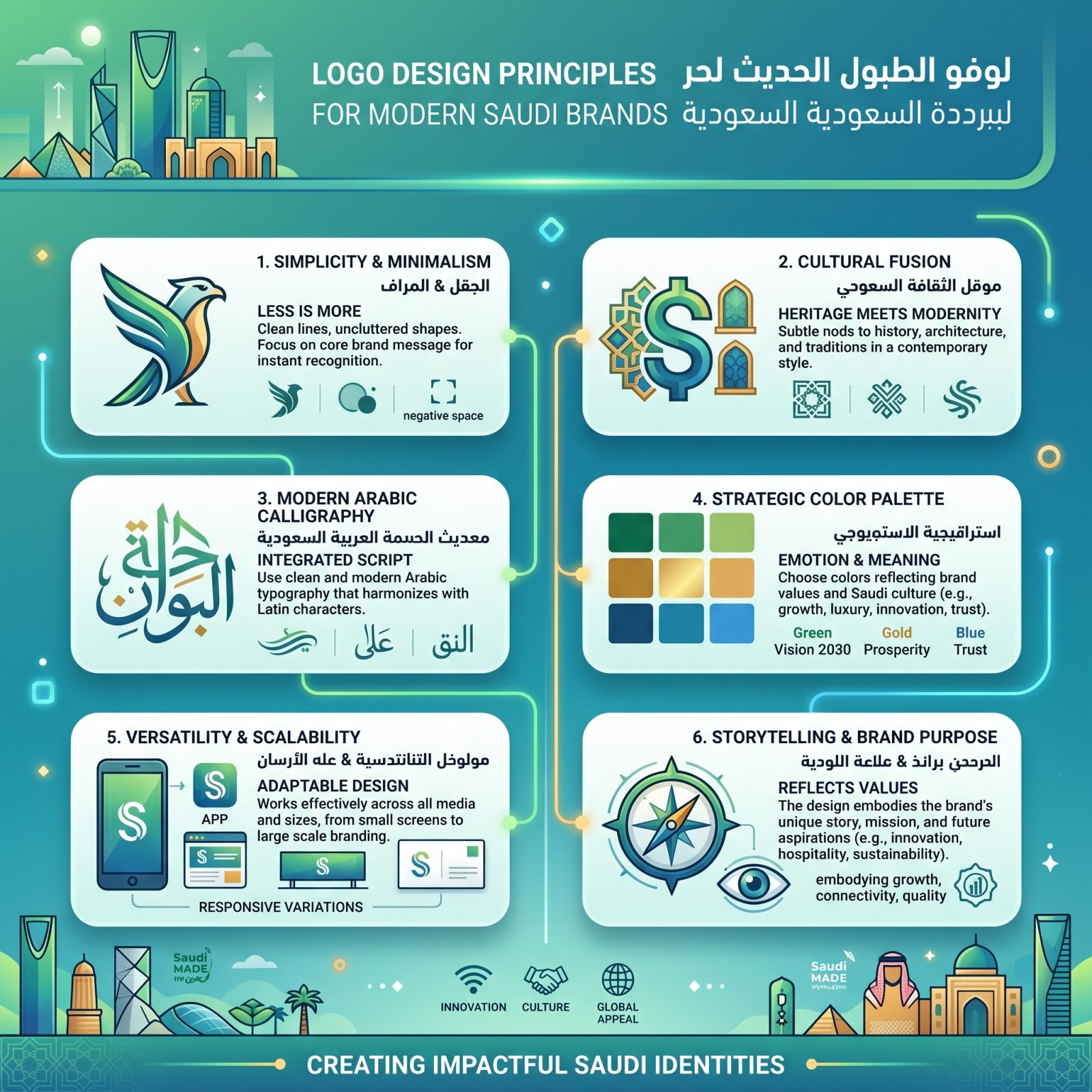 Logo Design Principles for Modern Saudi Brands
