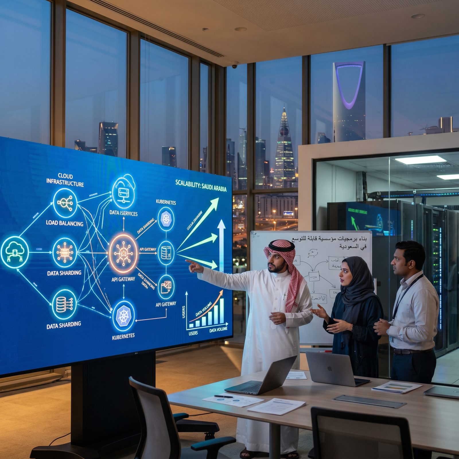 بناء برمجيات مؤسسية قابلة للتوسع في السعودية