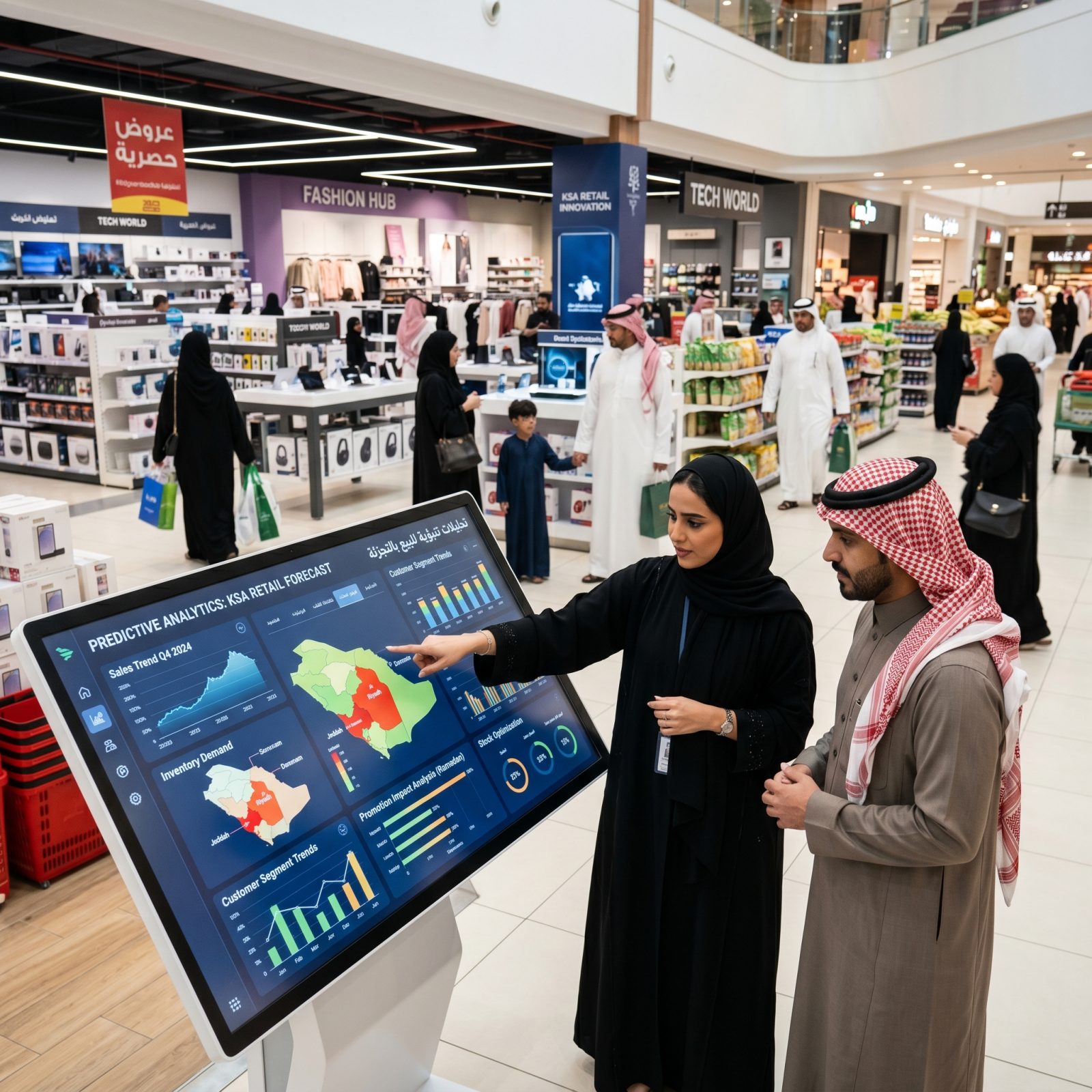 التحليلات التنبؤية لتجارة التجزئة السعودية