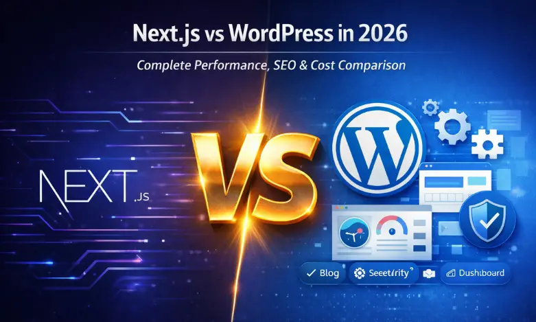 Next.js مقابل ووردبريس للشركات السعودية